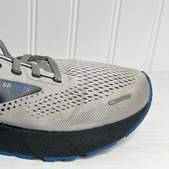 MEN'S BROOKS ADRENALINE GTS 22 Size 9 in Grey & Blue - Picture 4 of 7